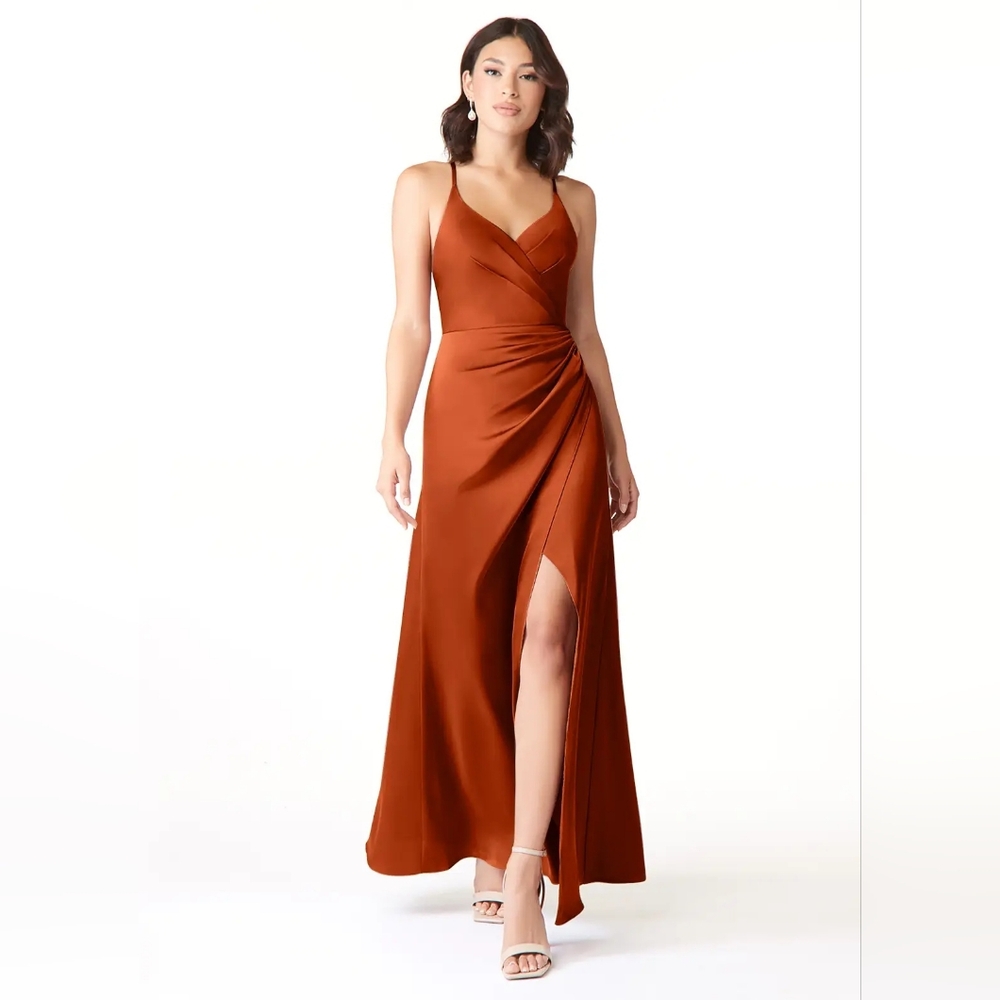 Azazie Terracota Bridesmaids Dress Size A16